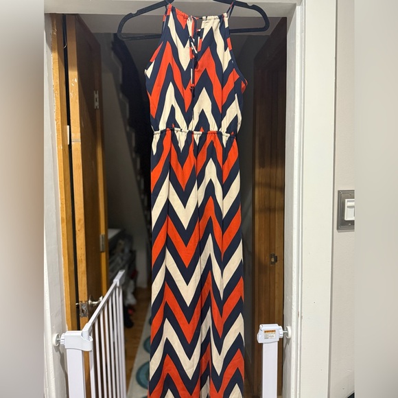 Gorgeous long chevron Maxi dress Romeo and Juliet couture - Picture 1 of 3